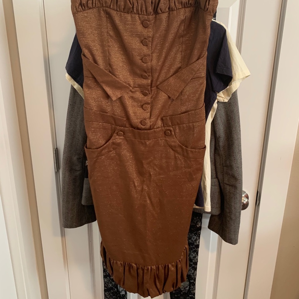 L.A.M.B. Vintage Corset Dress Size 8 - Picture 3 of 15